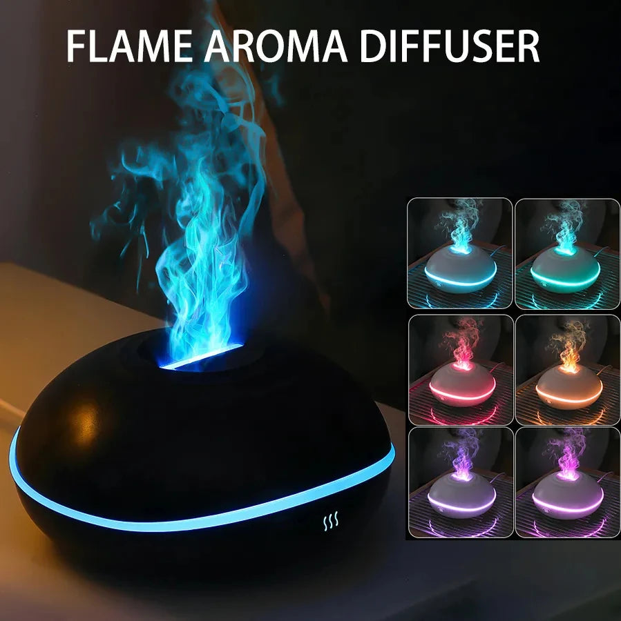 Scent Diffuser 7 Color LED Essential Oil Flame Lamp