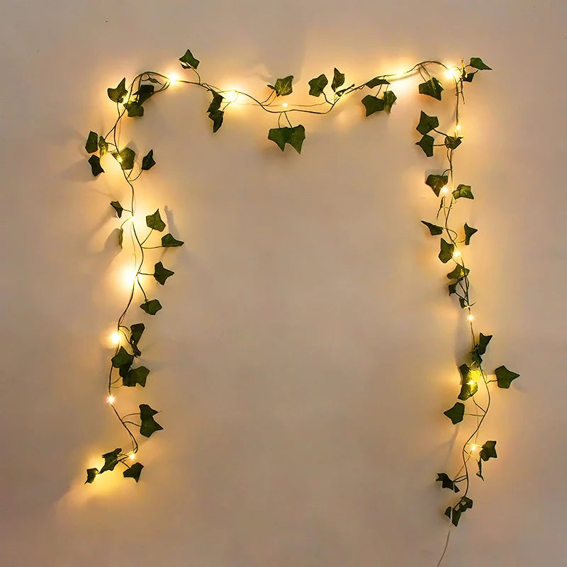 Flower Green Leaf String Lights Artificial Ivy Vine - Nova