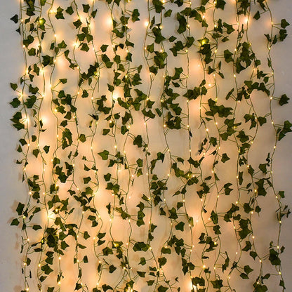 Flower Green Leaf String Lights Artificial Ivy Vine - Nova