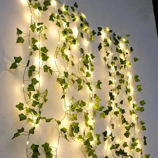 Flower Green Leaf String Lights Artificial Ivy Vine - Nova