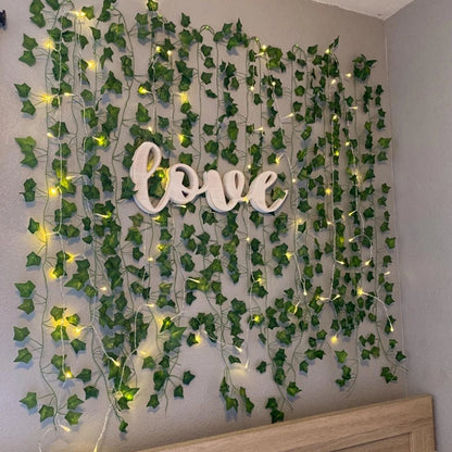 Flower Green Leaf String Lights Artificial Ivy Vine - Nova