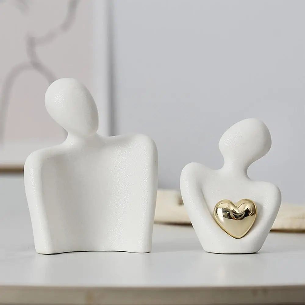 Nordic Decorative Abstract Couple Statue - Nova