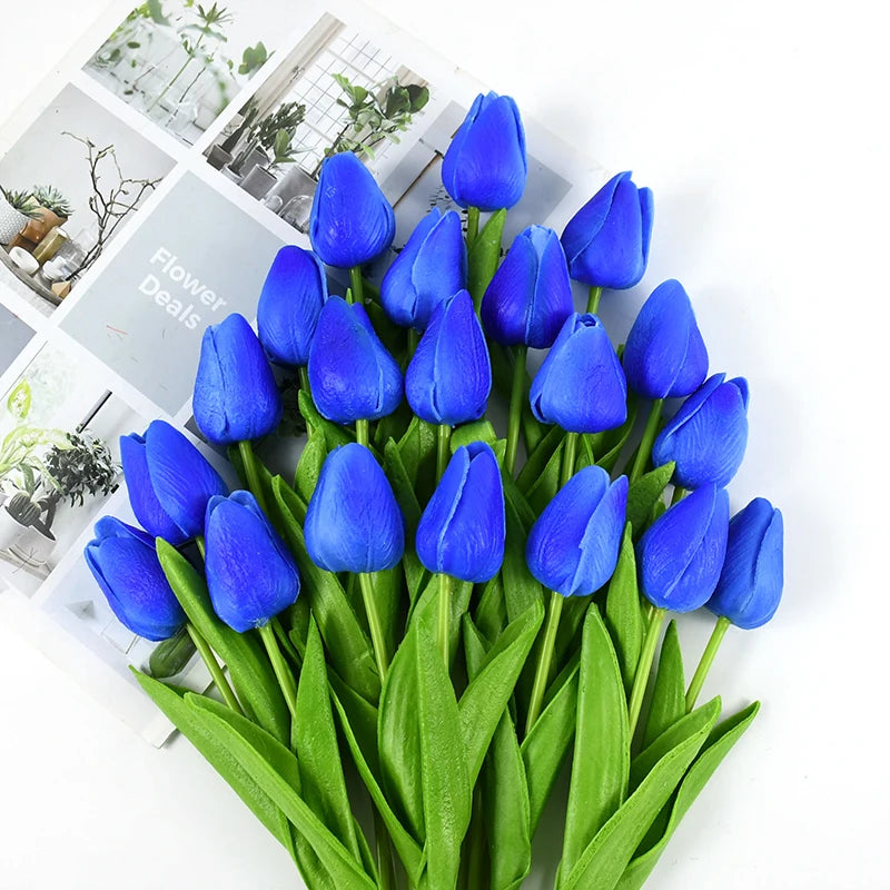 Tulip Flower Artificial Tulip Bouquet 10/5Pcs